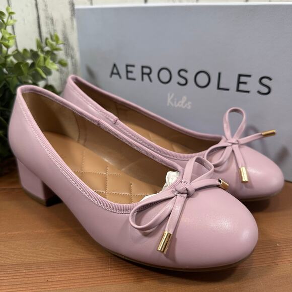 Aerosoles Girls Mia Light Purple Pump Size 2 - Picture 3 of 10